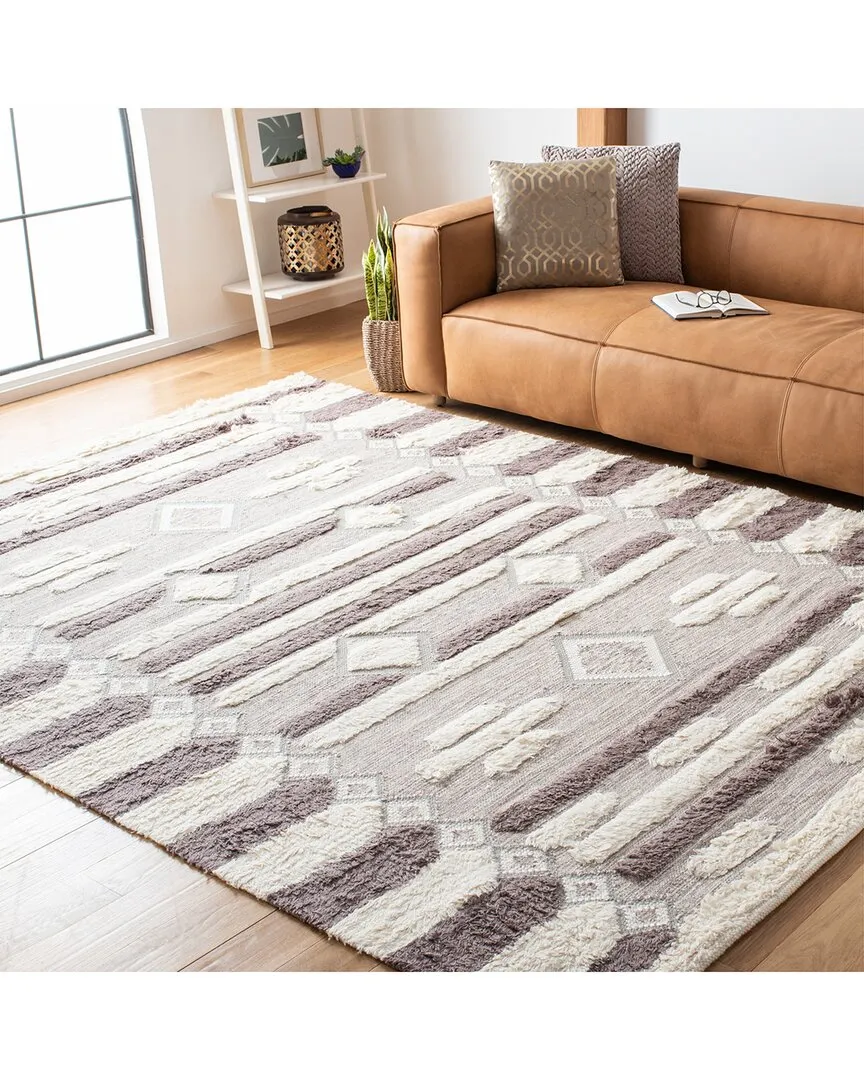 Kenya Hand Woven Wool Rug - Ivory