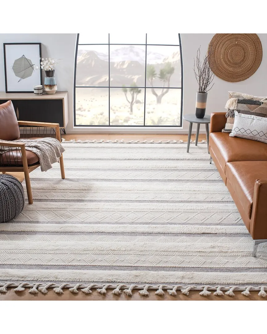 Kenya Hand Woven Wool Rug - Ivory image