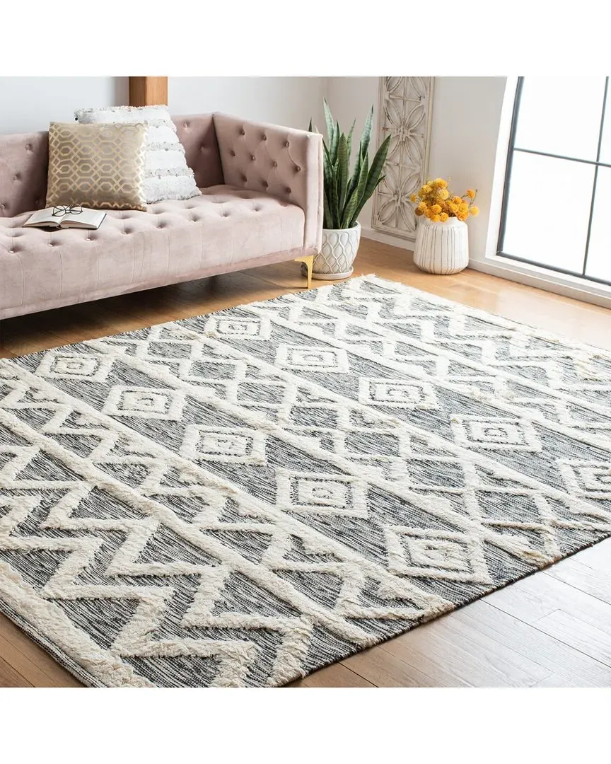 Kenya Hand Woven Wool Rug - Ivory