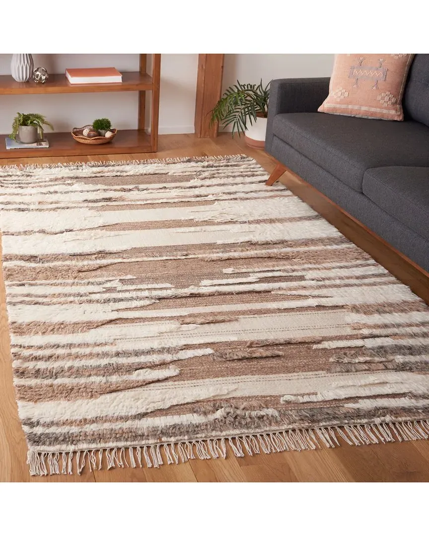 Kenya Handwoven Rug - Ivory, Wool-Blend