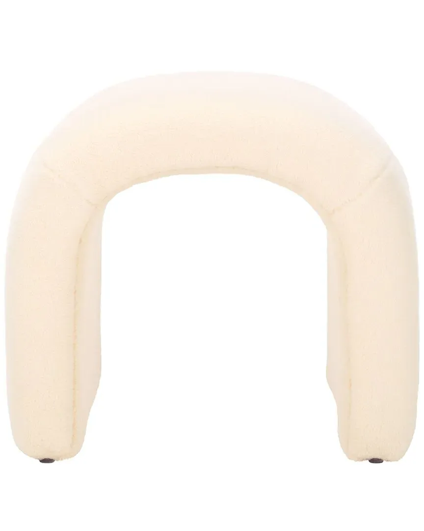 Kibo Ottoman - Cream, Velvet