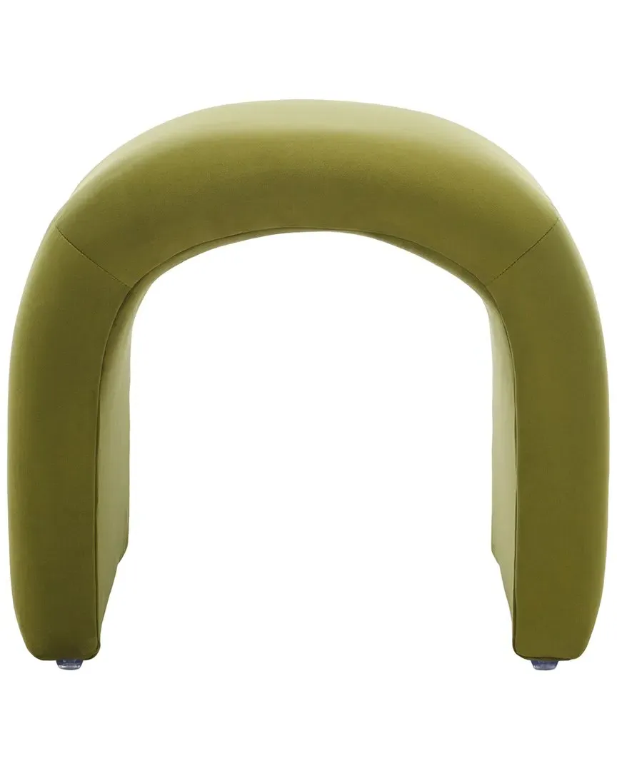 Kibo Ottoman - Olive, Velvet