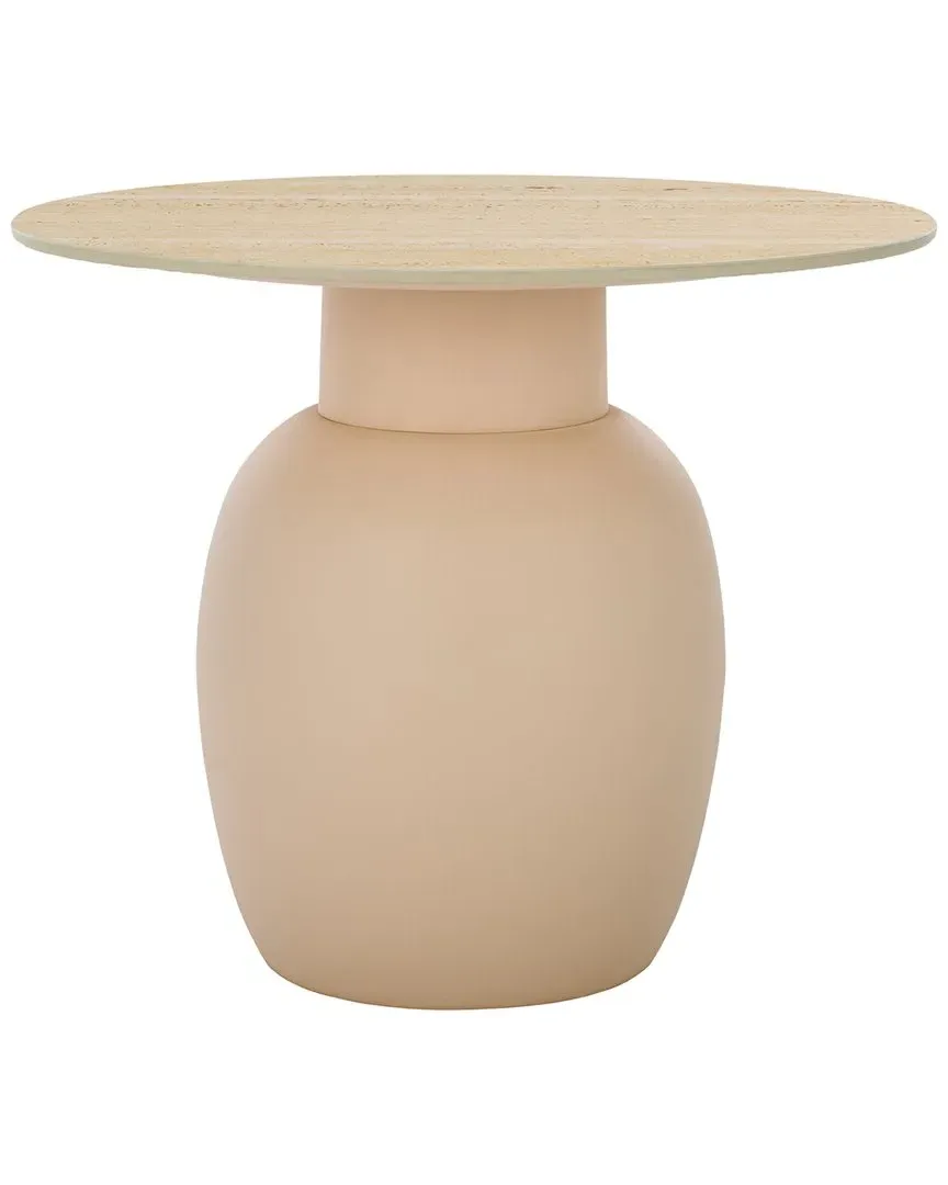 Kielh Round Side Table - Beige, Ceramic image