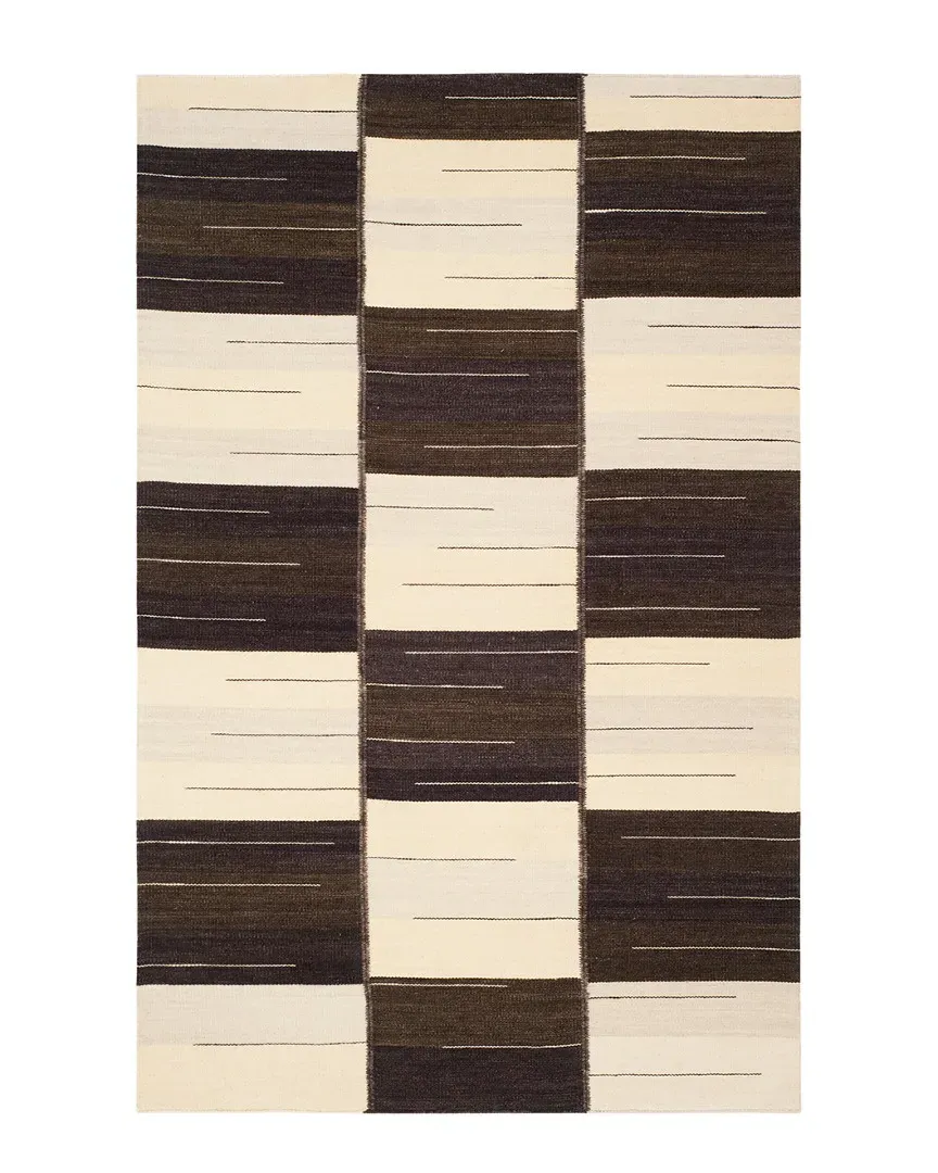 Kilim Flat-Weave Rug - Beige, Wool