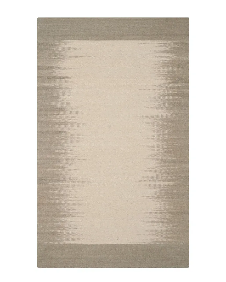 Kilim Flat-Weave Rug - Beige, Wool image