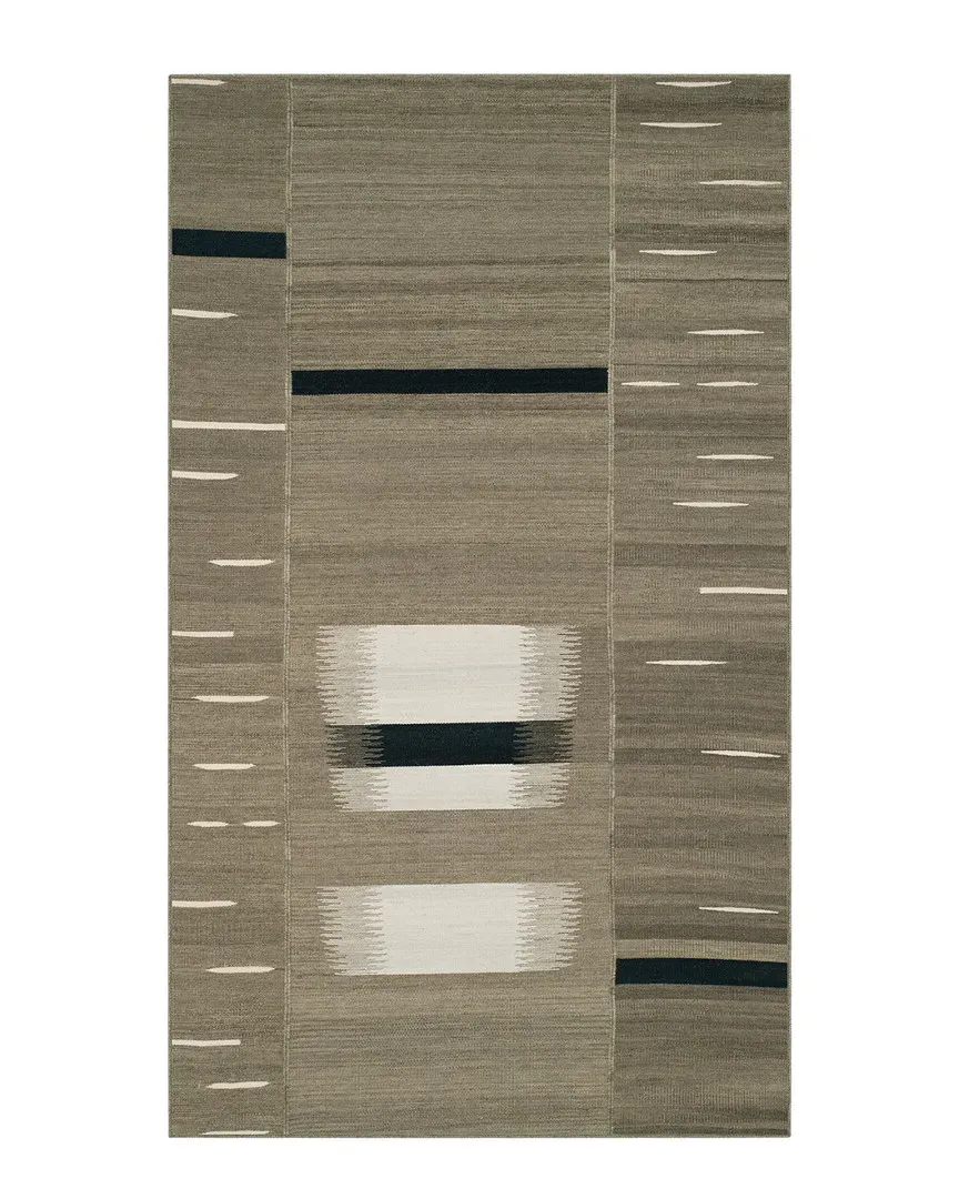 Kilim Flat-Weave Rug - Beige, Wool