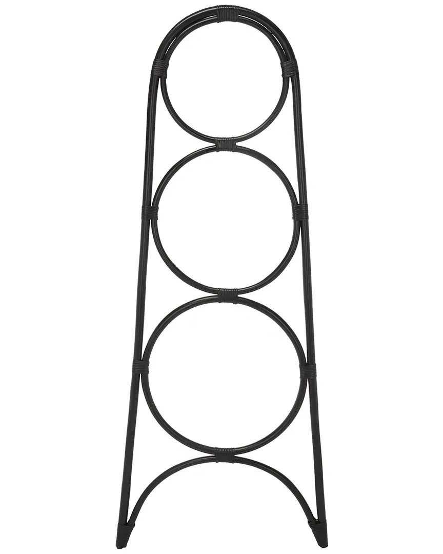 Kino 3-Tier Towel Hanger - Black, Rattan image