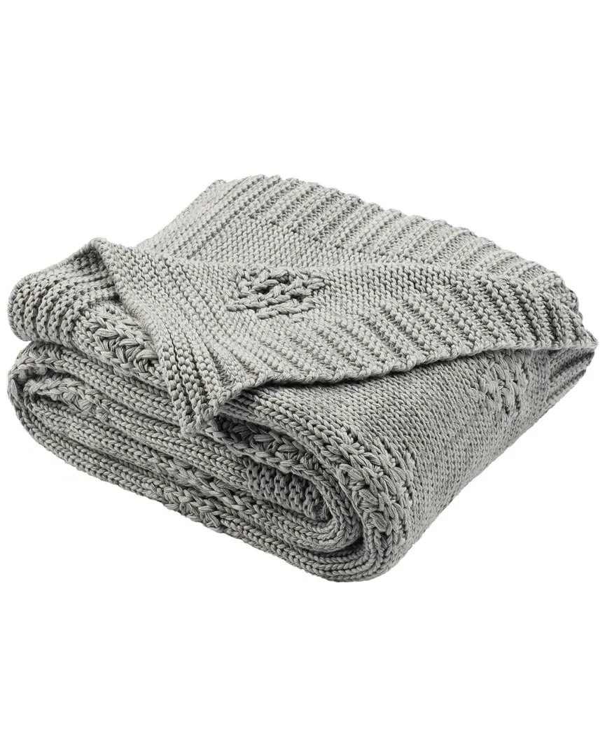 Knit Throw - Grey, Cotton image