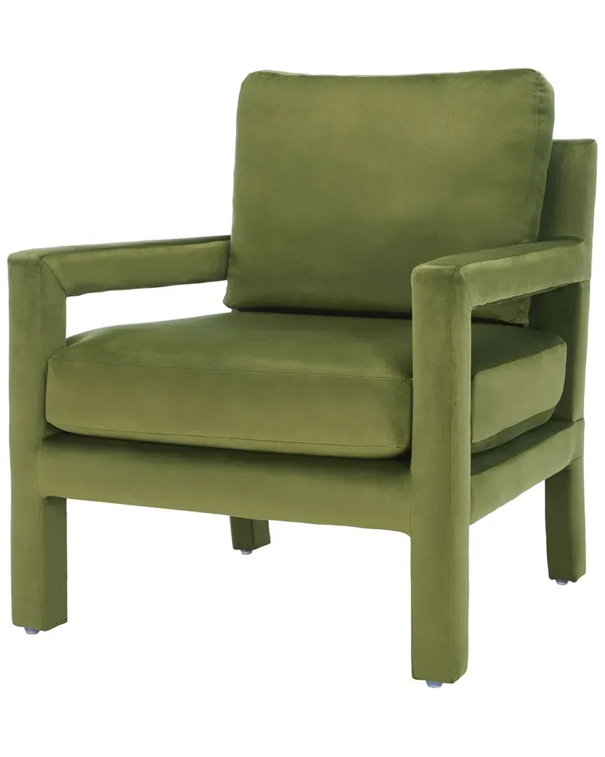 Kye Accent Chair - Green, Velvet