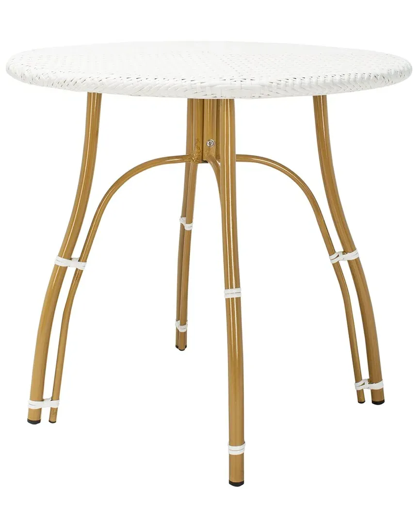 Kylie Indoor/Outdoor Bistro Table - White, Rattan image