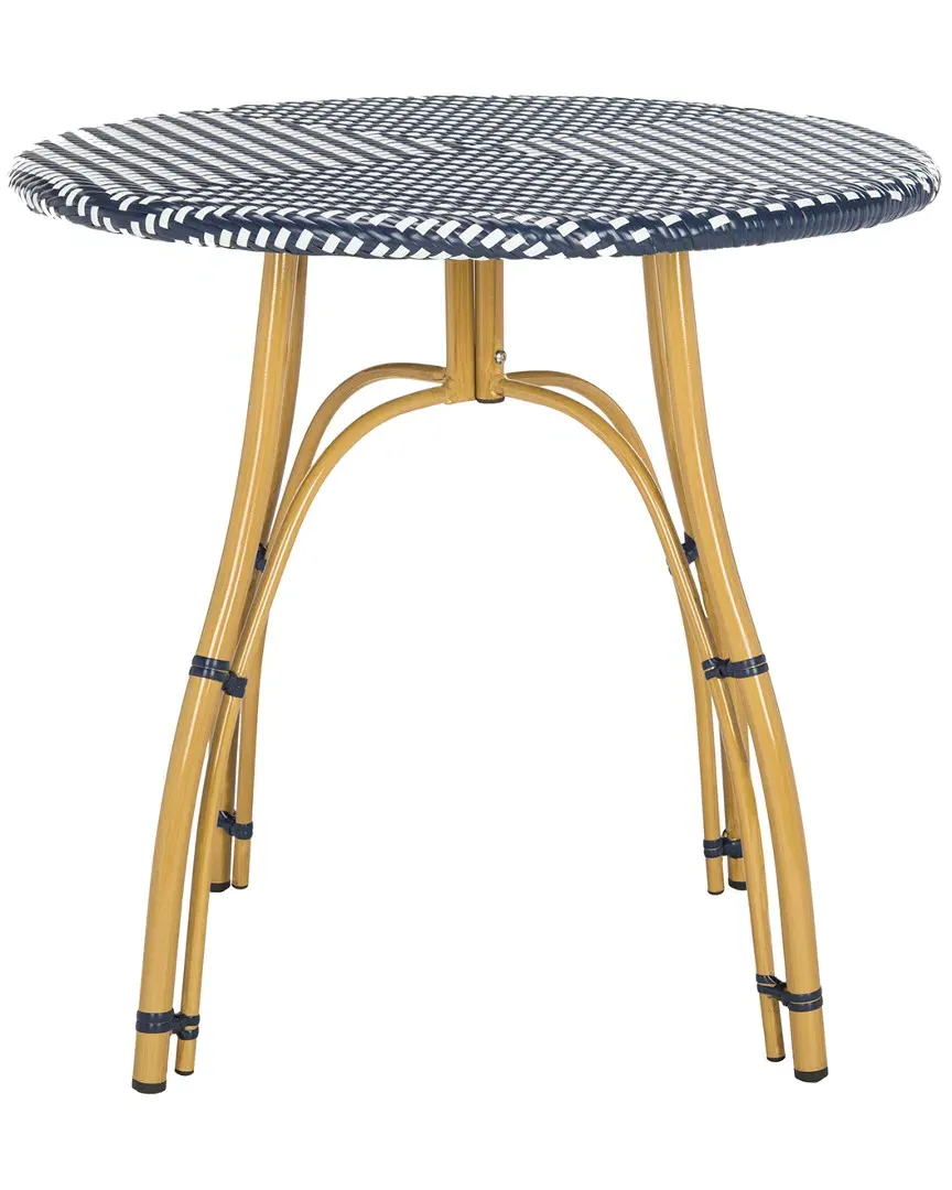 Kylie Square Bistro Table - Navy, Rattan image