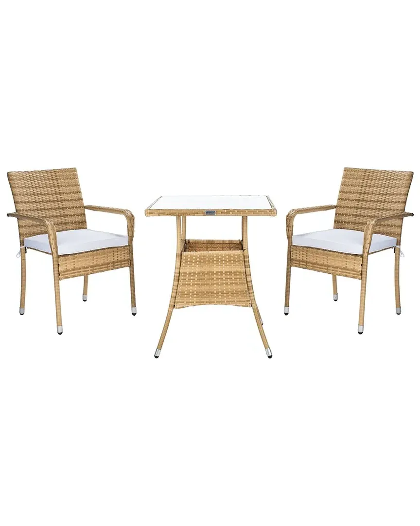 Laban Outdoor Bistro Set - Natural, Rattan image