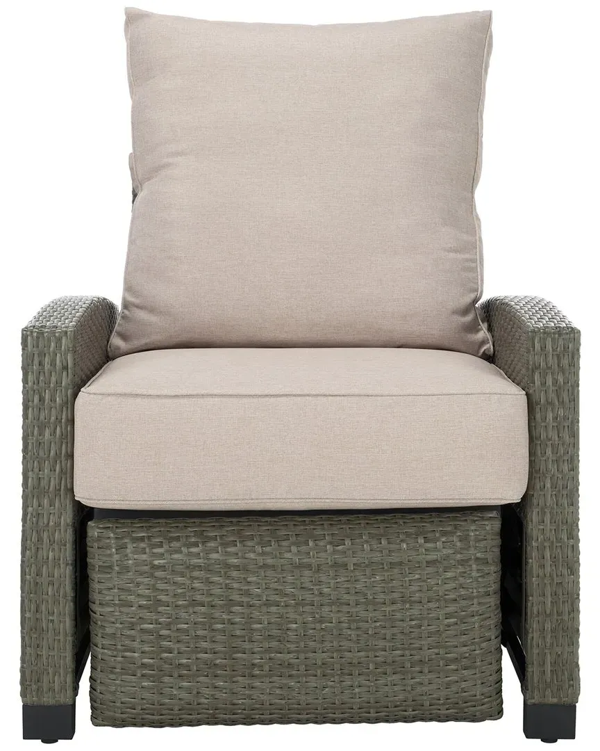 Landon Recliner Chair - Grey Brown, PE Wicker