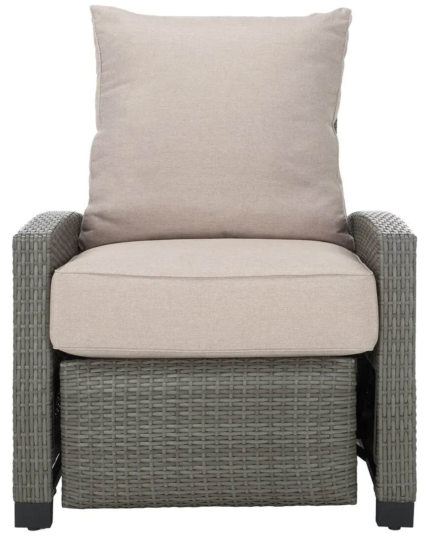 Landon Recliner Chair - Grey, PE Wicker