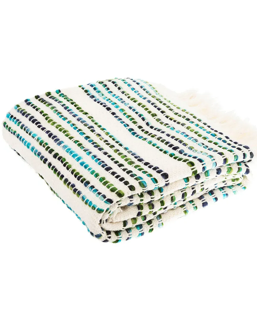 Landra Fringe Throw - Blue image
