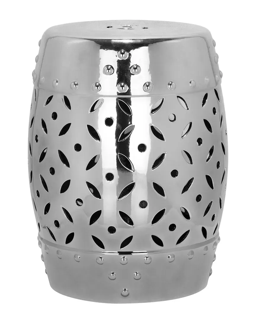 Lattice Coin Garden Stool - Silver image