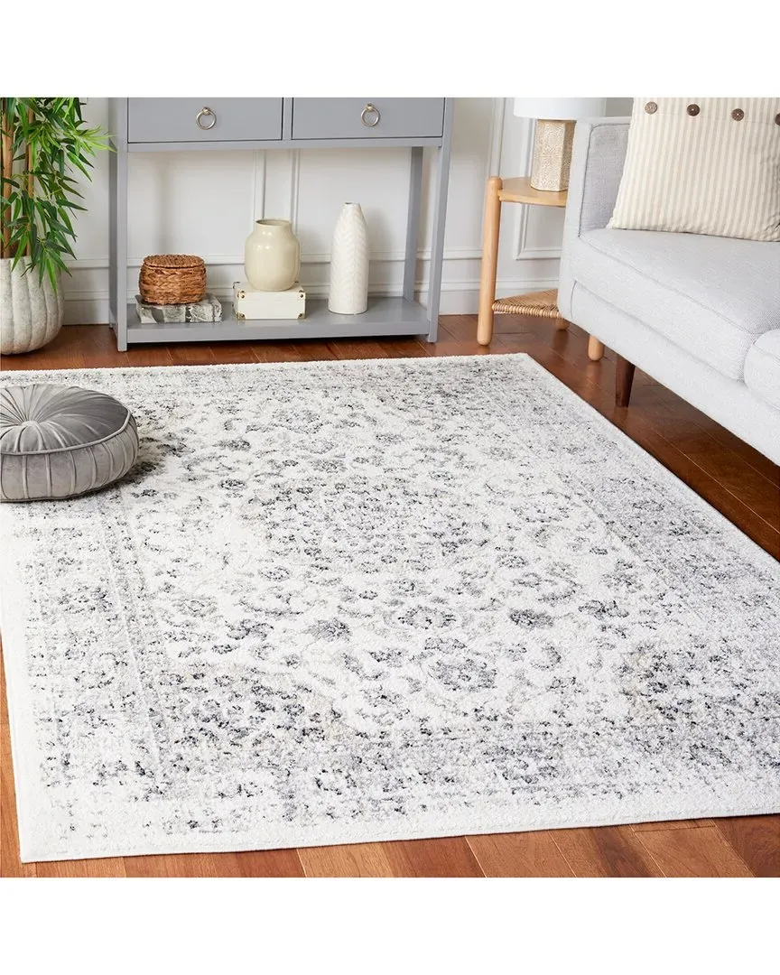 Layla Area Rug - White, Polypropylene