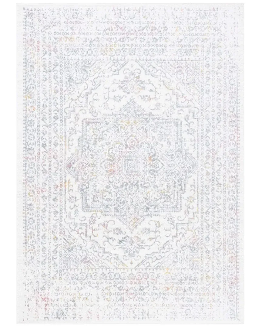Layla Area Rug - White, Polypropylene