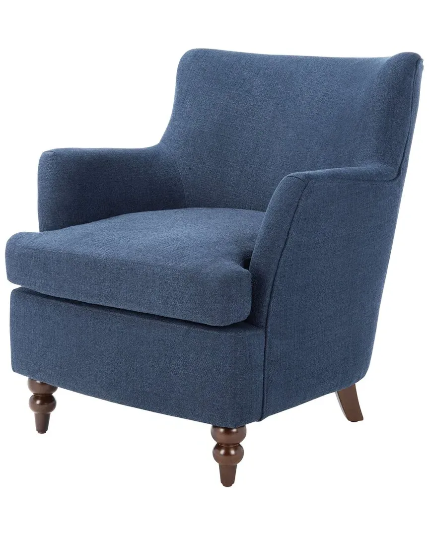Levin Accent Chair with Turned Feet - Navy image