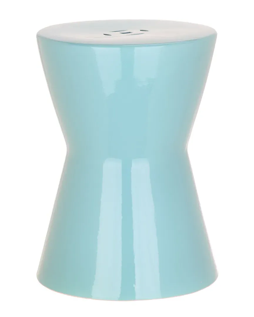Liana Garden Stool - Light Blue, Ceramic image