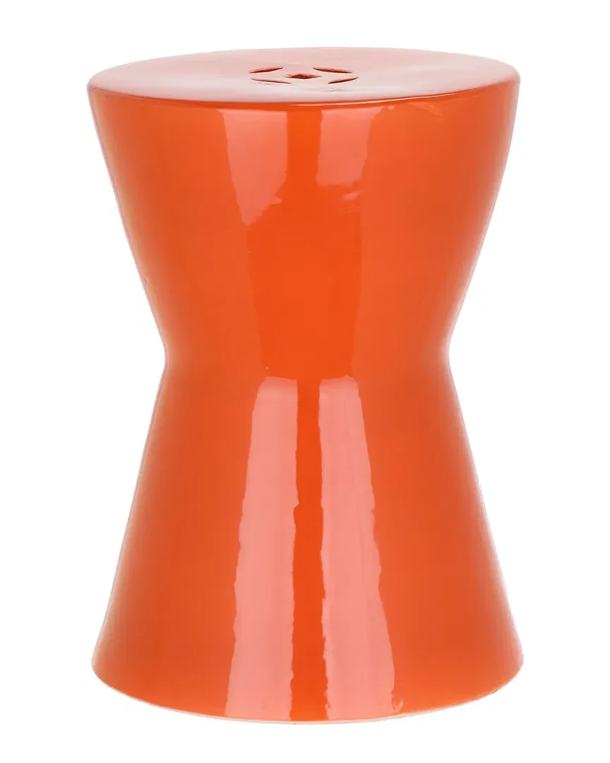 Liana Garden Stool - Orange, Ceramic