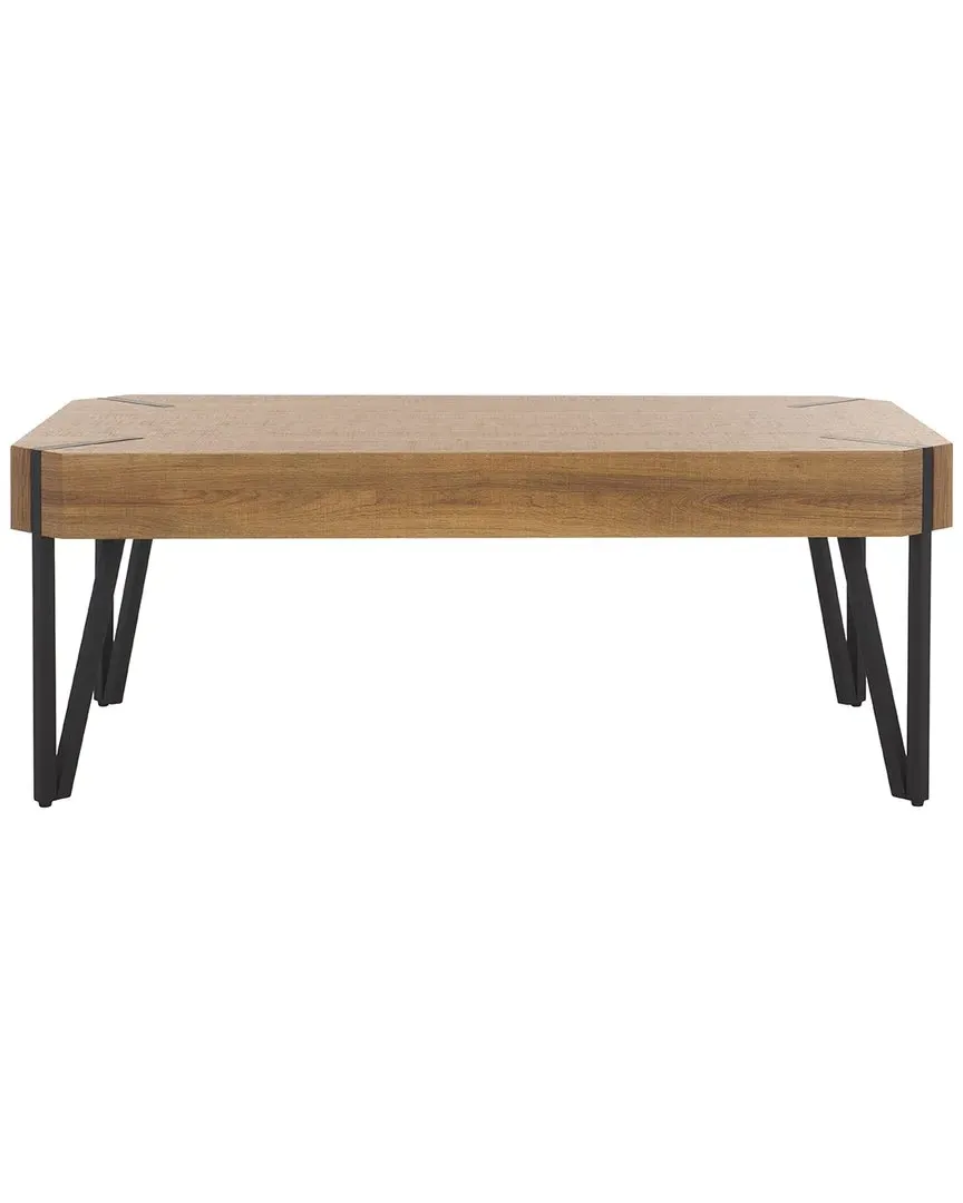Liann Coffee Table with Hairpin Legs - Natural Brown, Wood image
