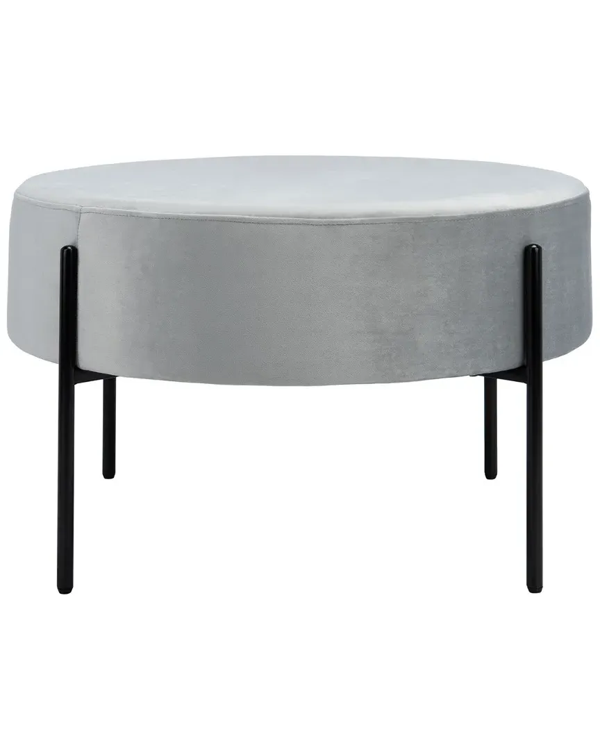 Lisbon Round Cocktail Ottoman - Grey image