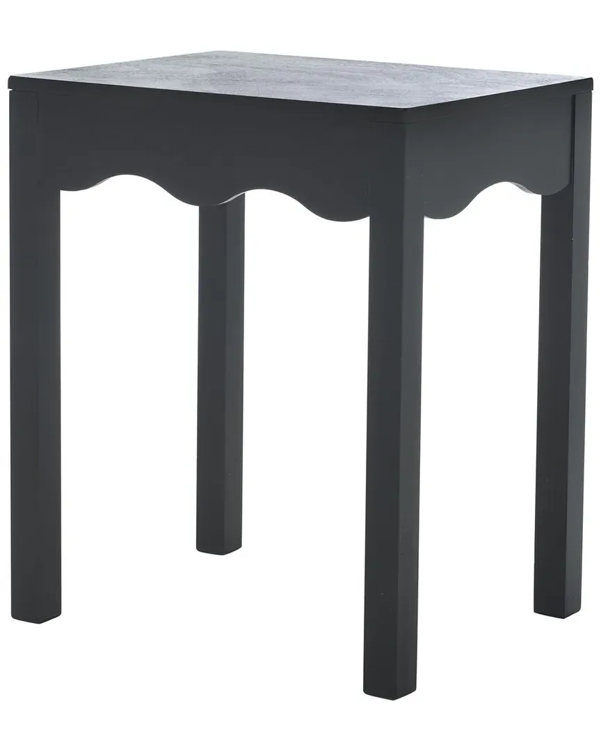 Litith Square Wave Accent Table - Matte Black