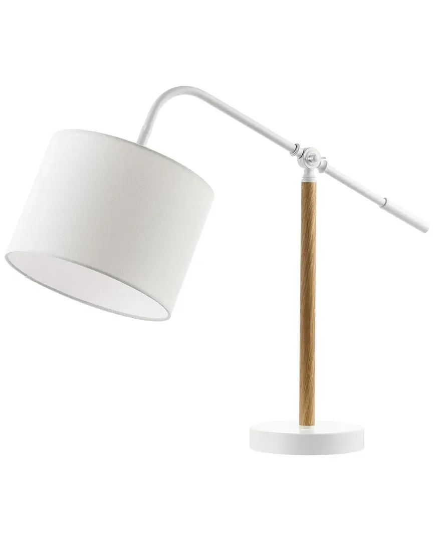 Loryn Table Lamp with Pivoting Arm - White
