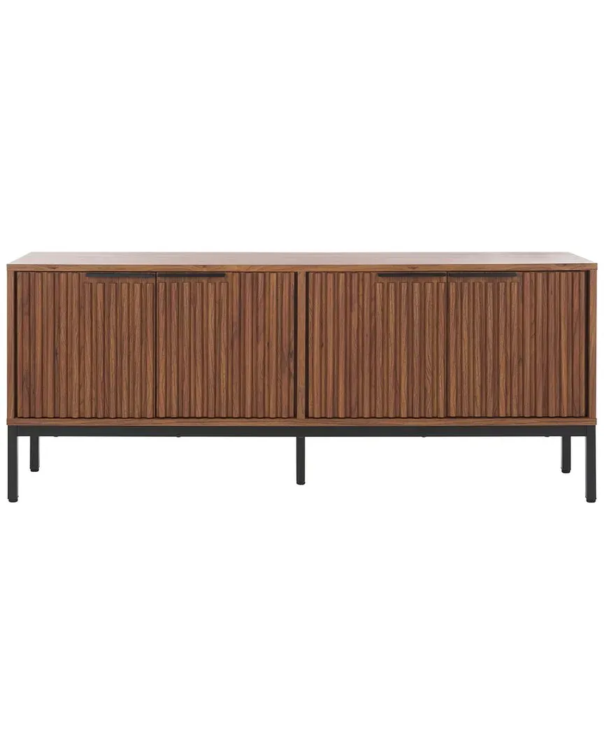 Lylia 4-Door Media Stand - Walnut image