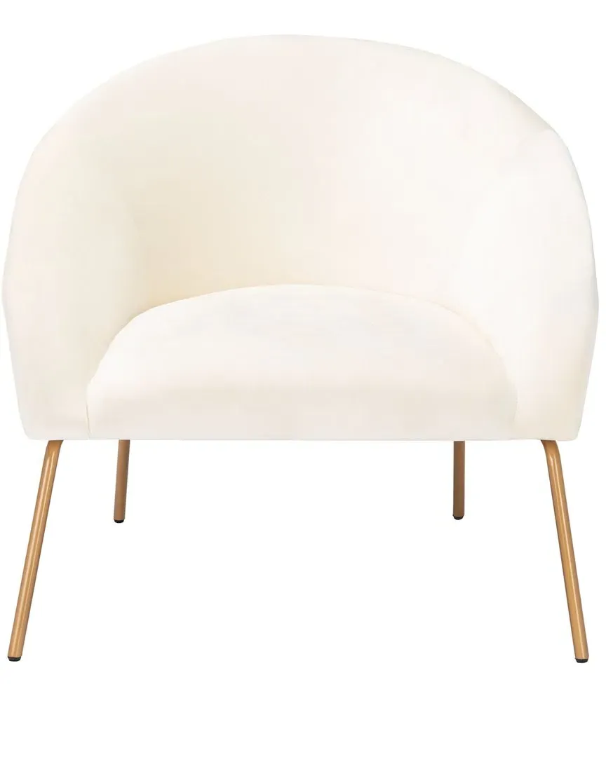 Mandi Accent Chair - Cream, Velvet