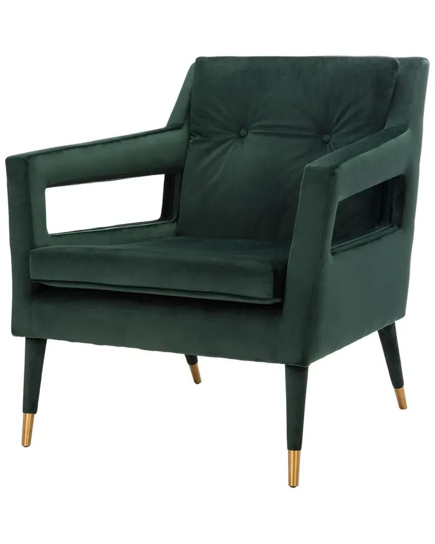 Mara Upholstered Accent Chair - Forest Green, Velvet image
