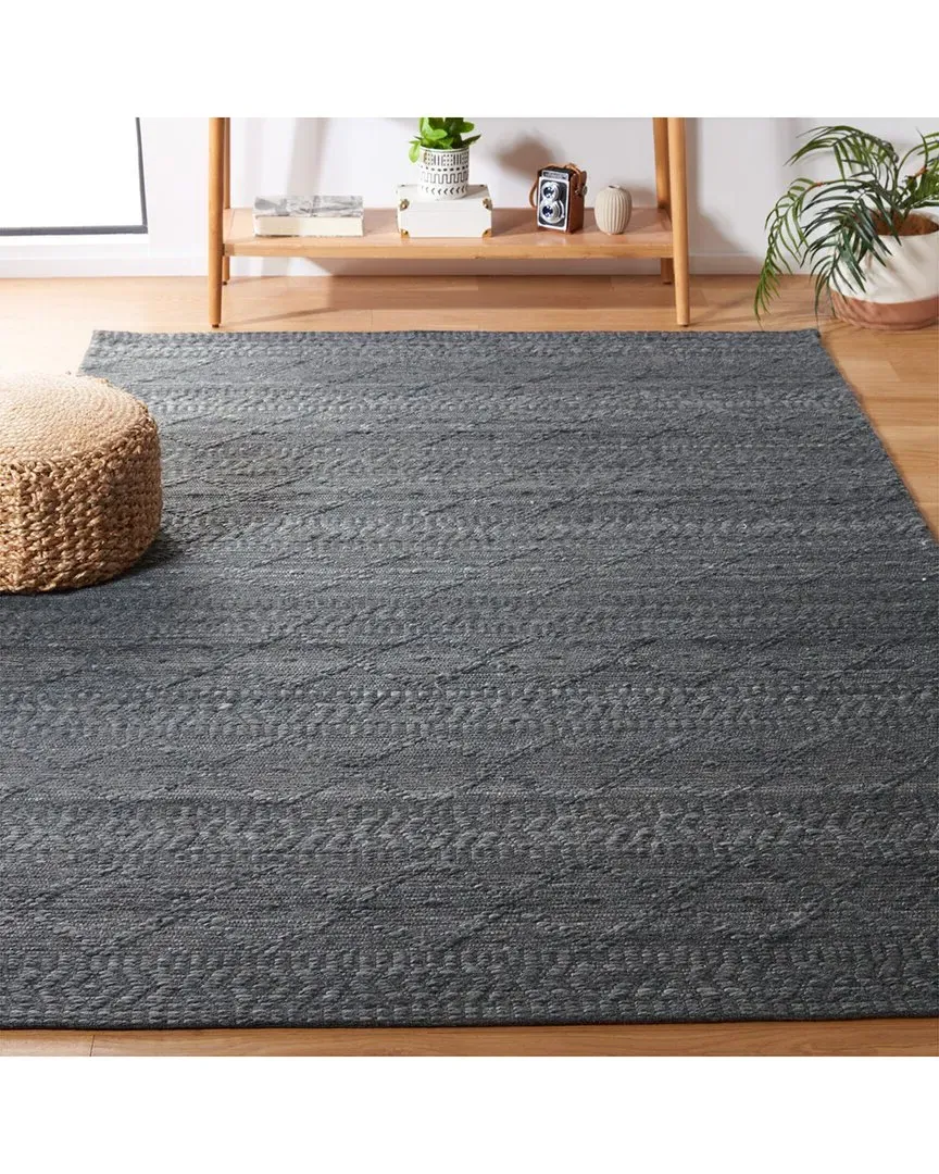 Marbella Flat Weave Rug - Grey, Wool-Blend