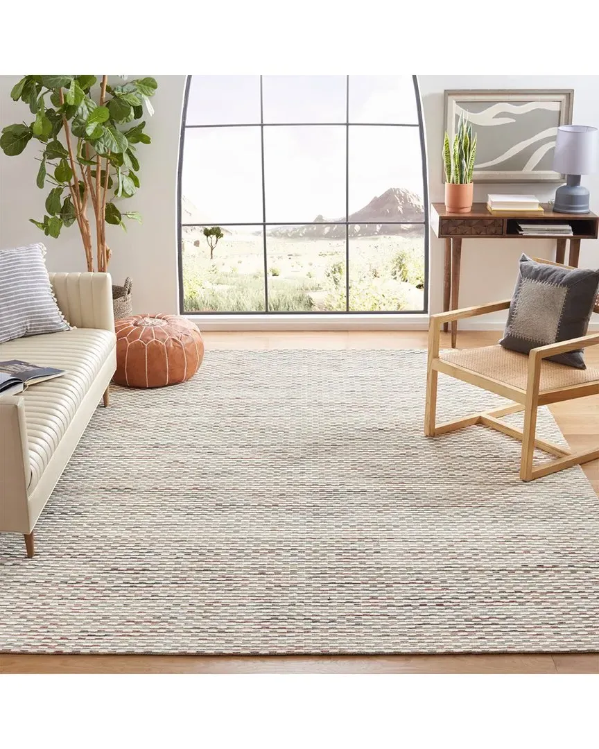 Marbella Hand Woven Rug - Beige, Wool-Blend