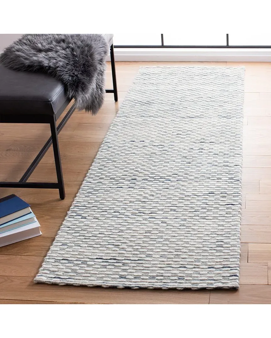 Marbella Hand Woven Rug - White, Wool-Blend