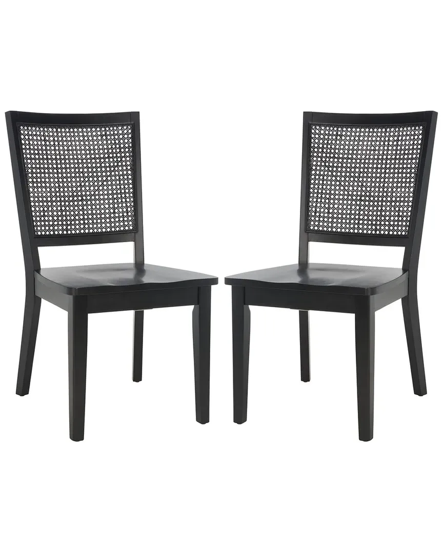 Margo Set of 2 Dining Chairs - Black, Wood