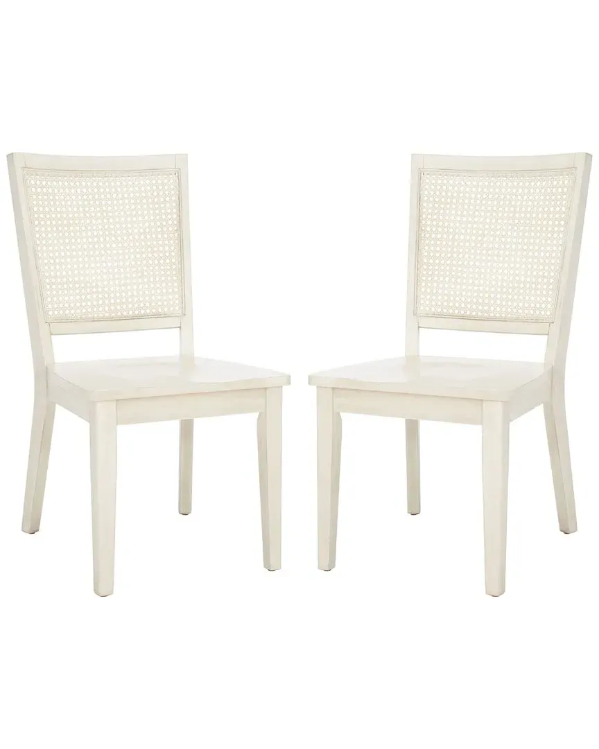 Margo Set of 2 Dining Chairs - White, Wood