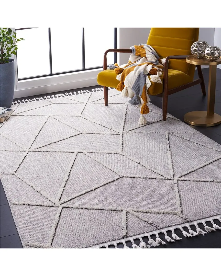 Marrakesh Power Loomed Rug - Grey, Polyester