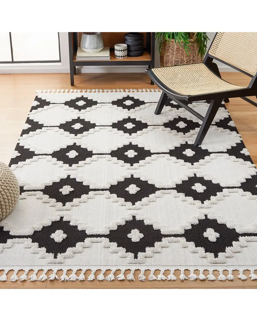 Marrakesh Power Loomed Rug - Ivory, Polyester