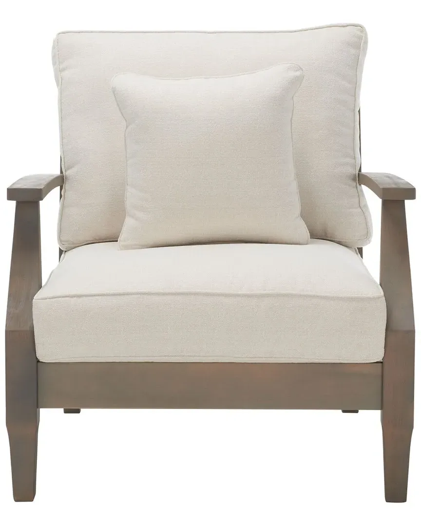 Martinique Wood Patio Armchair - Light Grey image