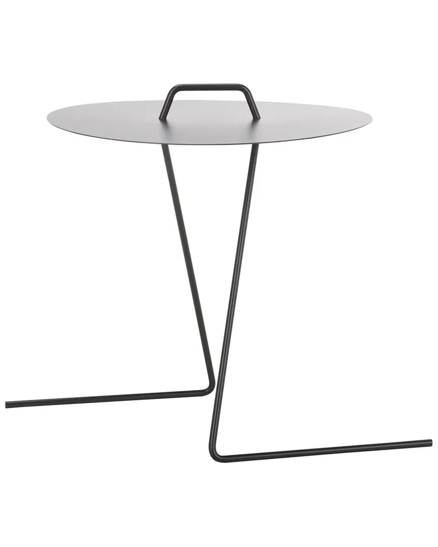 Medalia Round Side Table - Black, Metal image