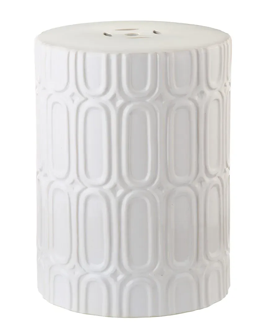 Melody Garden Stool - Cream, Glazed Ceramic image