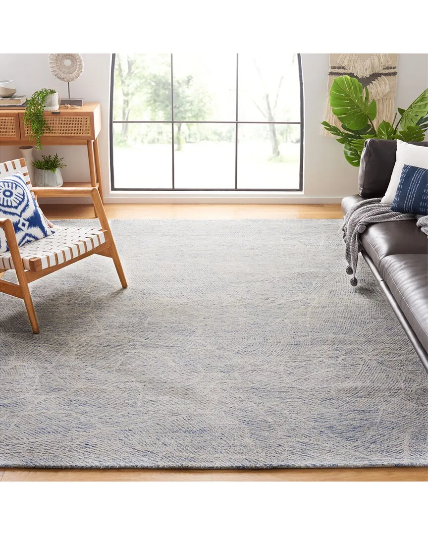 Metro Fine Indian Wool Rug - Blue image