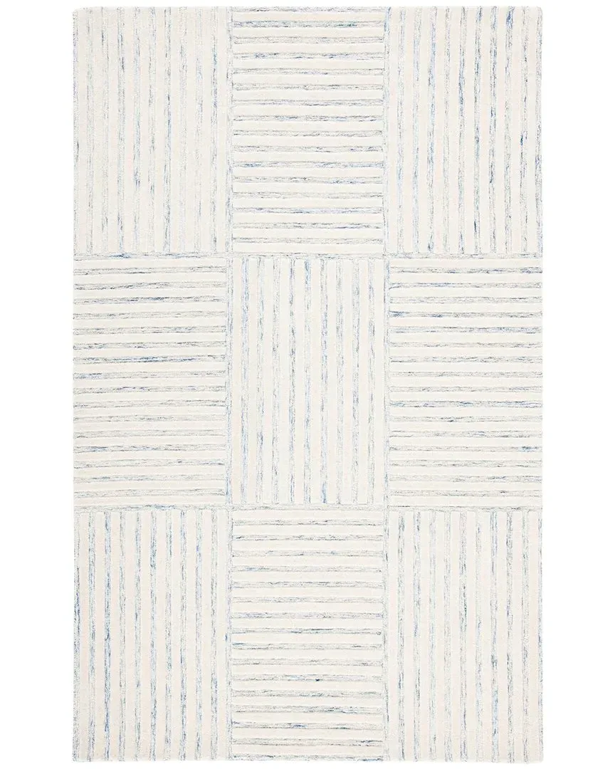 Metro Hand-Tufted Area Rug - Blue, Wool