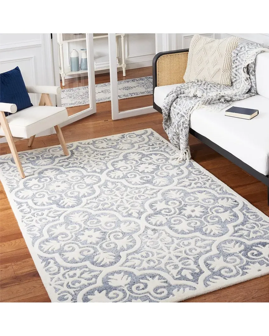 Metro Hand-Tufted Area Rug - Blue, Wool
