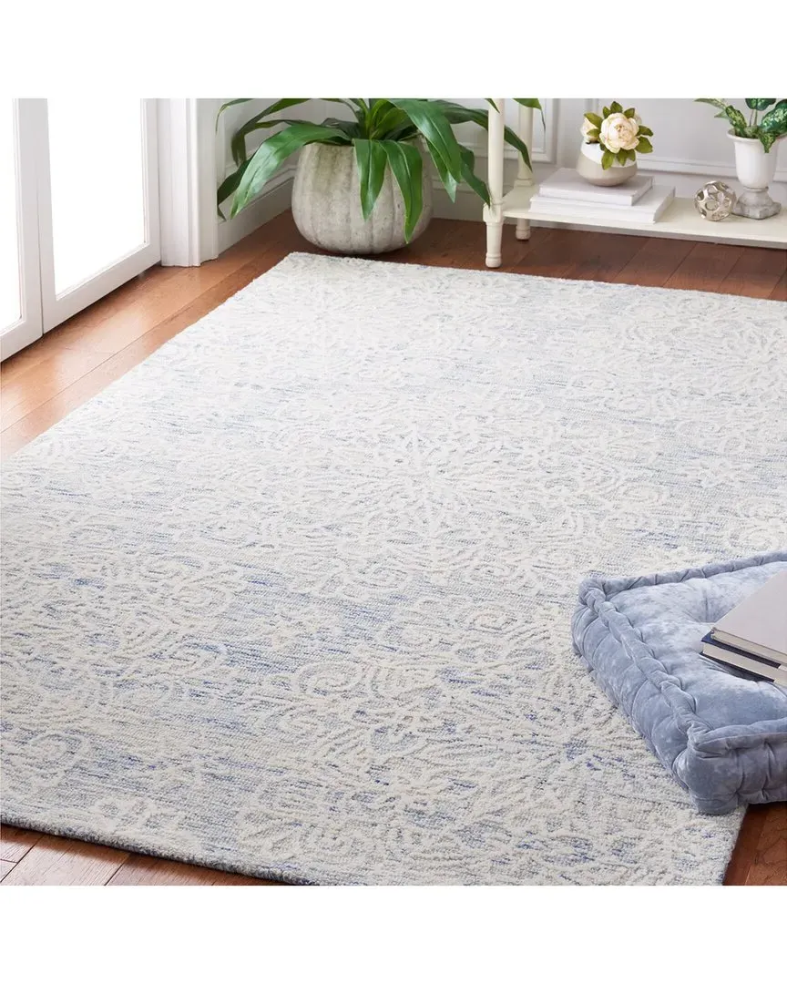 Metro Hand-Tufted Area Rug - Blue, Wool