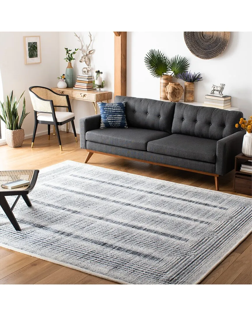Metro Hand-Tufted Area Rug - Grey, Polyester & Wool