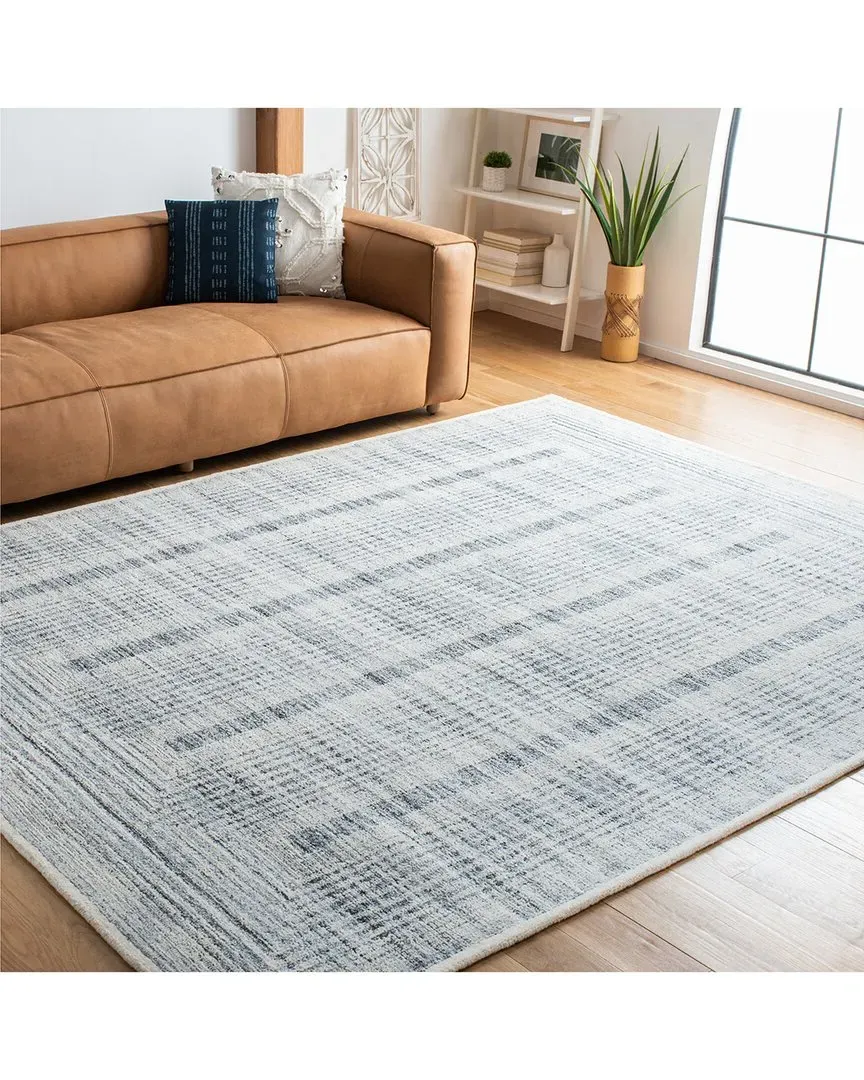 Metro Hand-Tufted Area Rug - Grey, Polyester & Wool
