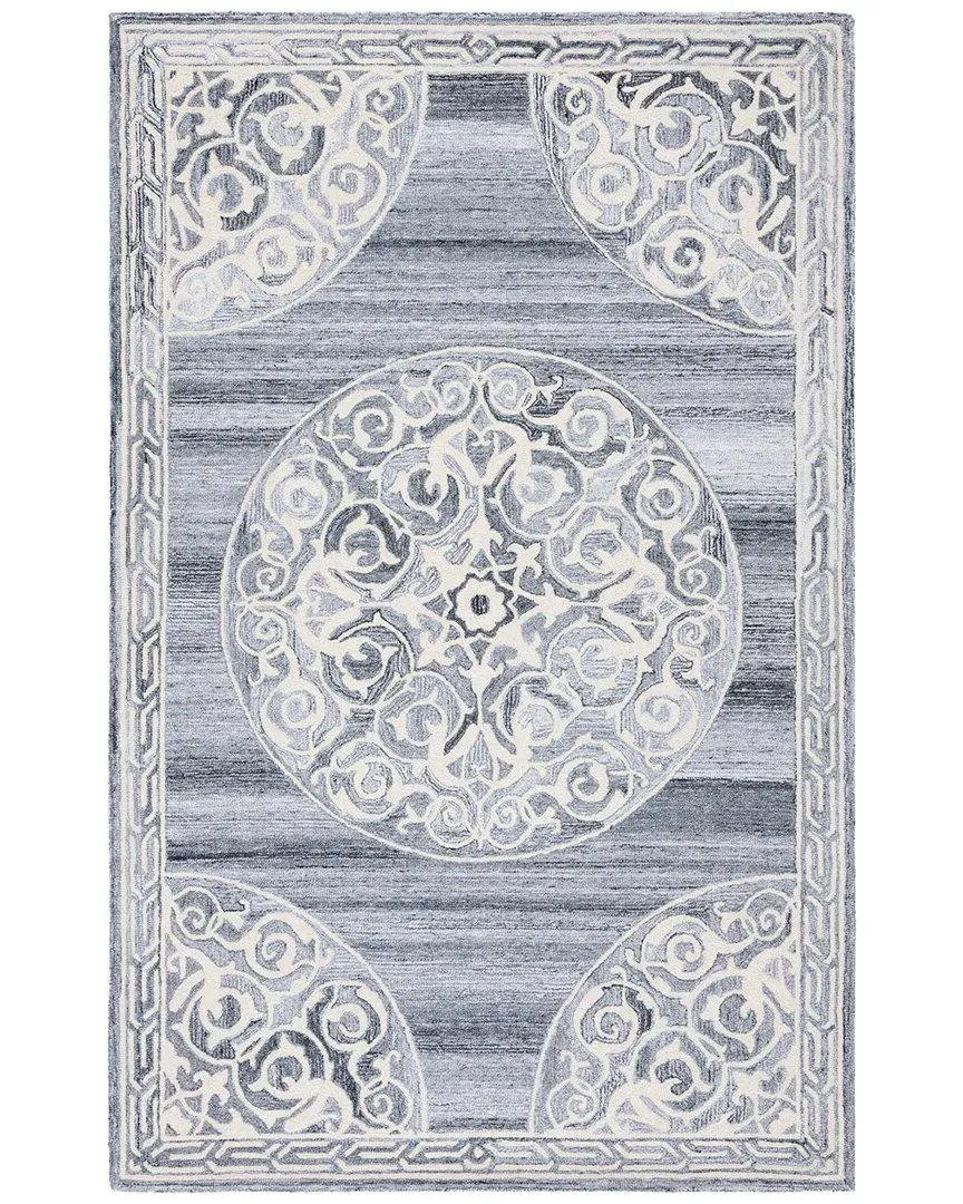 Metro Hand-Tufted Area Rug - Grey, Polypropylene & Wool