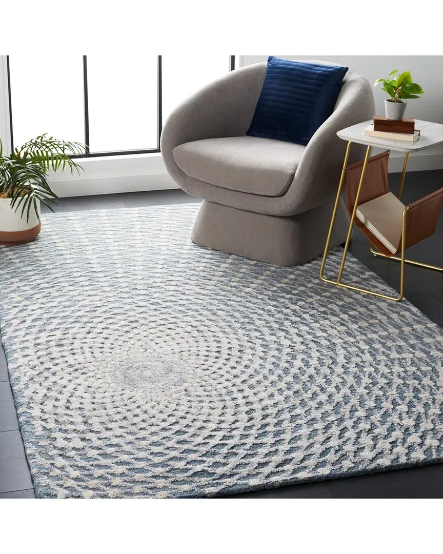 Metro Hand-Tufted Area Rug - Grey, Wool